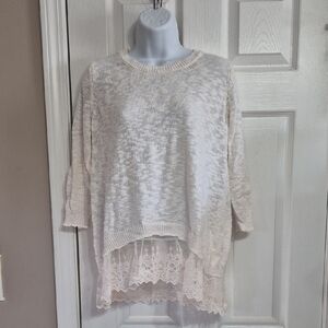 a.n.a Cream Knit Sweater